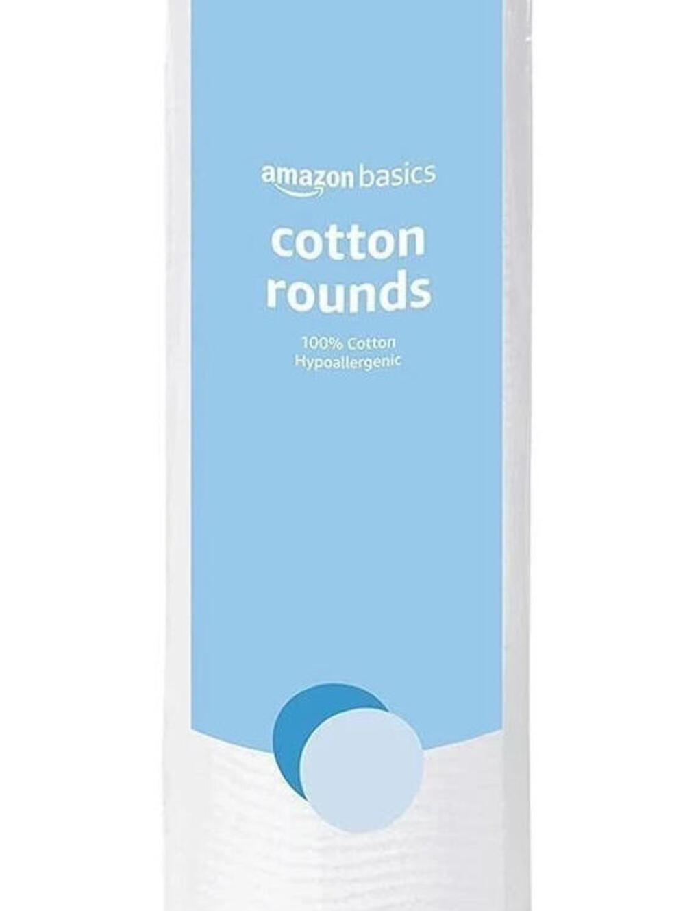 Amazon Basics Hypoallergenic 100% Soft Cotton Rounds, 100 Count EA (5 PACKS)